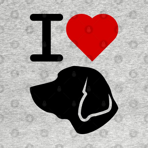 I Love Labrador by ruben vector designs